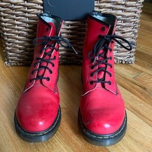 Bright Red Doc Martens